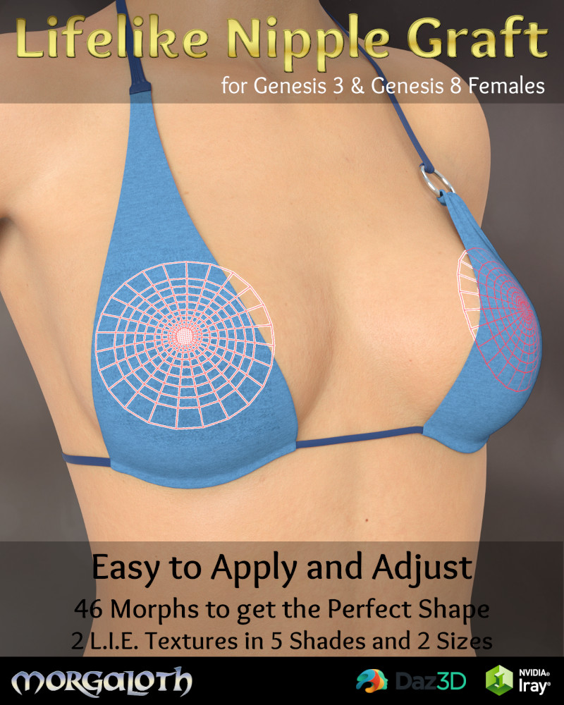 Lifelike Nipple Graft For G3F/G8F