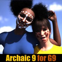 Archaic 9 - Face Paintings for Genesis 9