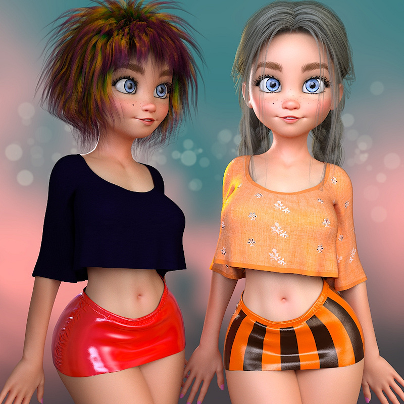 dForce Club Skirt Ana Genesis 8 Female