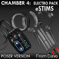 Chamber 4 "Electro Pack e-Stims" for Poser
