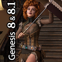 dForce Steampunk Shenanigans for Genesis 8 and 8.1 Female(s)