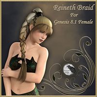 Reineth Hair for Genesis 8.1 Female