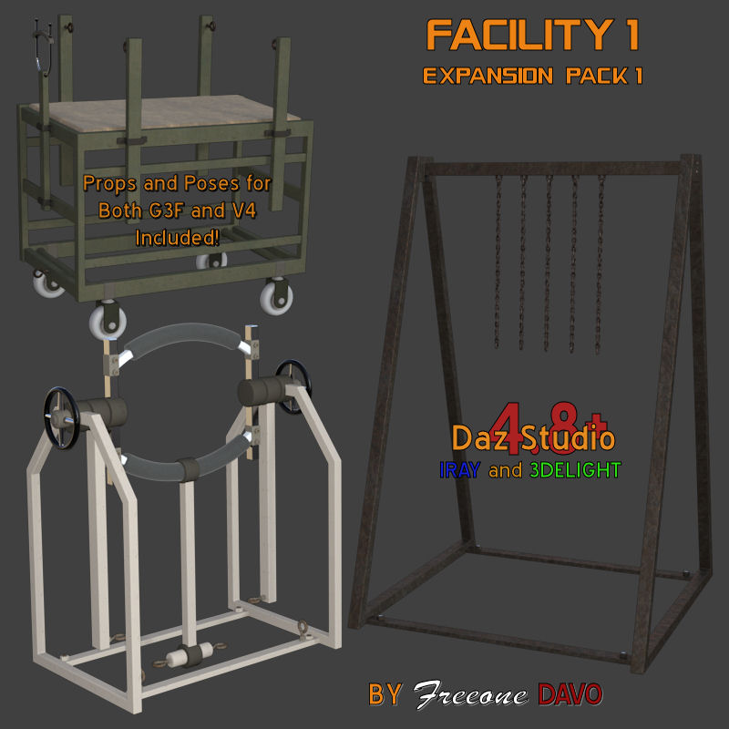 Facility 1 Expansion Pack 1 for DazStudio 4.8+