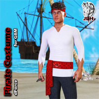 JRH dForce Pirate Costume for G8M