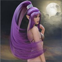 Fantasy Ponytail for Genesis 8.1 Female