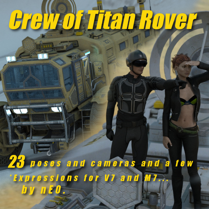 Crew Of: Sci-Fi Titan Rover For V7 And M7!