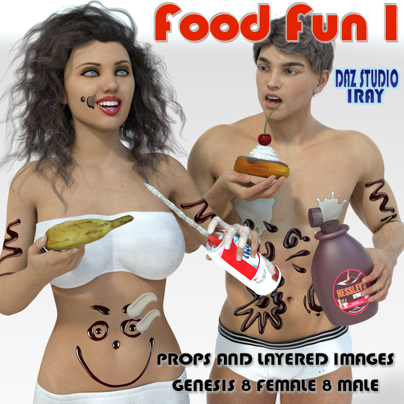 Food Fun I (Now Serving Dessert) for Daz Studio