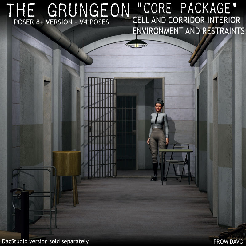 The Grungeon "Core Pack" For Poser