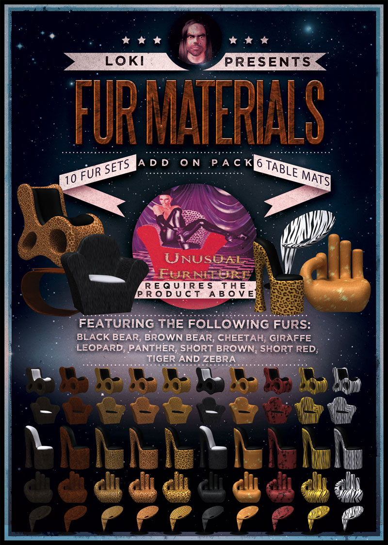 Unusual Furniture Fur Materials
