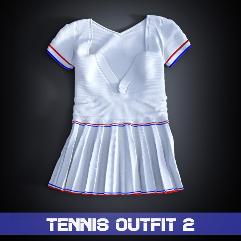Tennis Outfit 2 Genesis 8 Female