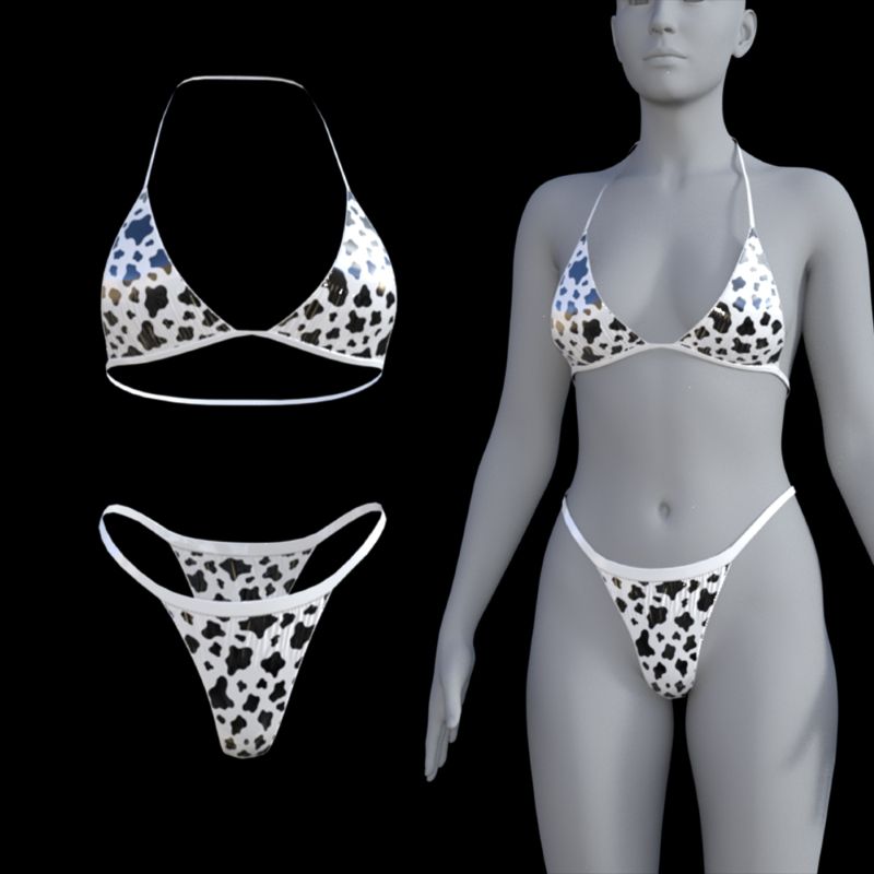 Cow Print Bikini G8F/G9