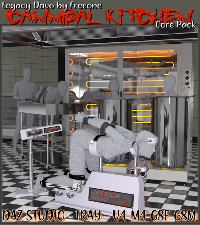 Legacy Davo Cannibal Kitchen Core Daz Studio