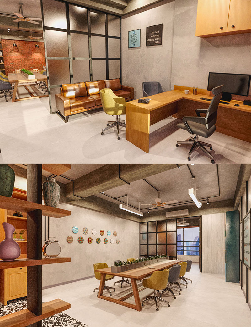 Industrial Rustic Workplace