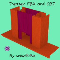 Theater Stage FBX And OBJ