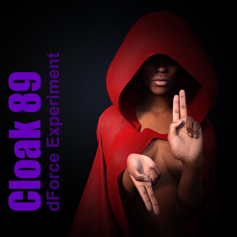 Product Name: Cloak 89 - dForce Doodle for Genesis Female 8 and 9