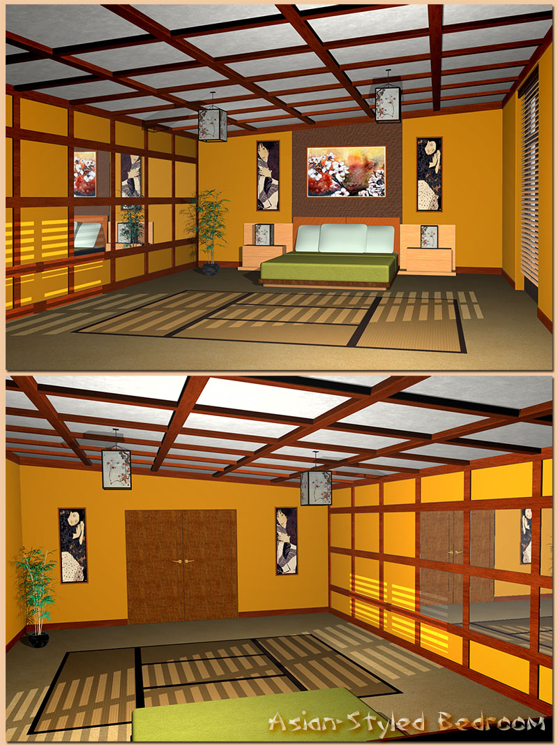 Asian-Styled Bedroom