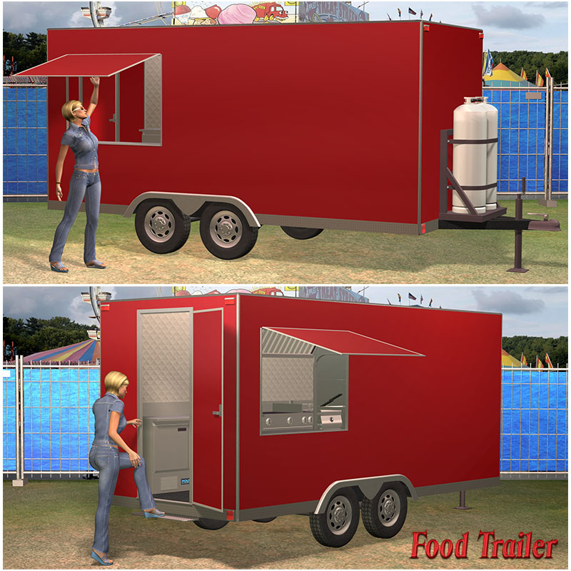 Food Trailer Set