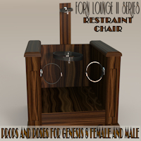 Forn Lounge II Series Genesis 8 – Restraint Chair for Daz Studio