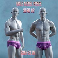 Male Model Poses Série 02 for G8 and G8.1