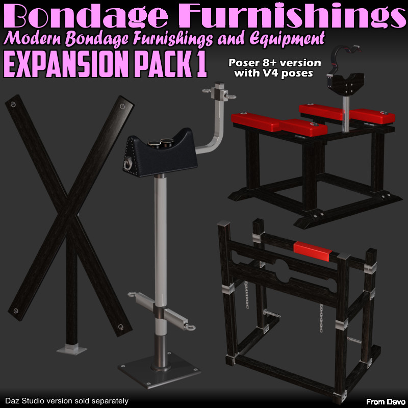 Bondage Furnishings Expansion Pack 1 For Poser
