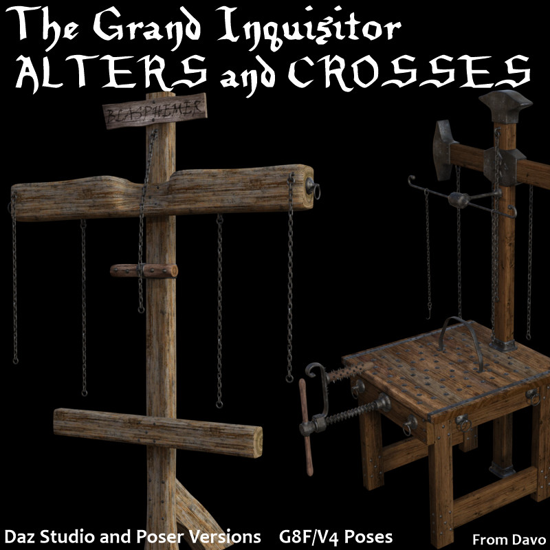 Grand Inquisitor Alters and Crosses for DS and Poser