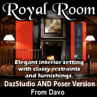 Davo's "ROYAL ROOM" for Daz Studio and Poser