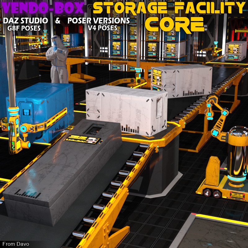Vendo Box Storage Facility Core for DS and Poser