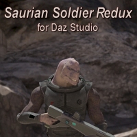 Saurian Soldier Redux For Daz Studio