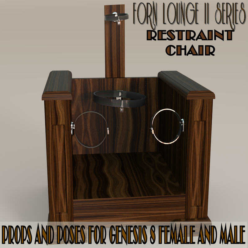 Forn Lounge II Series Genesis 8 – Restraint Chair for Daz Studio