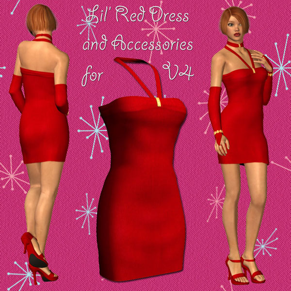 Richabris Lil' Red Dress for V4