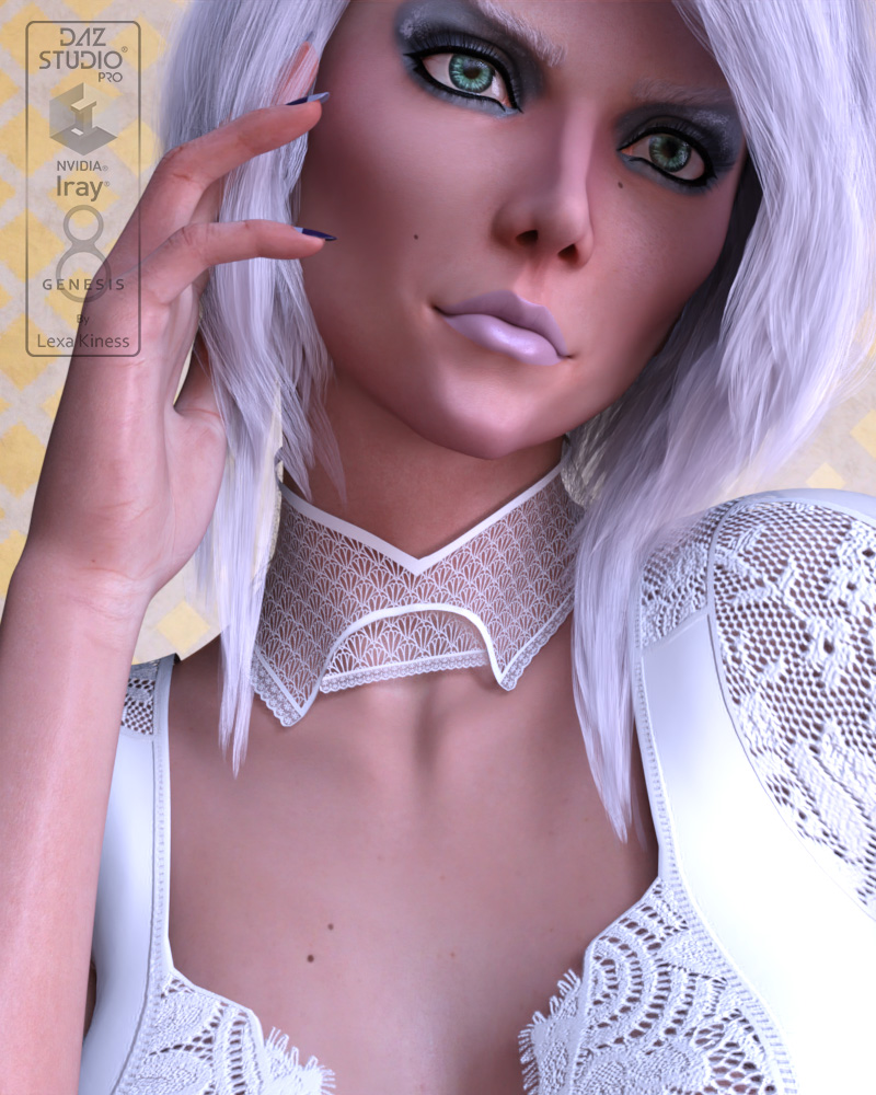 Lace Chokers For Genesis 8 And 8.1 Female