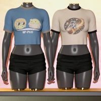 3DL Weekend for Everyday Raglan Crop G8F/G9