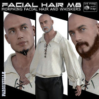 Facial Hair For Michael 8 And Genesis 8 Male