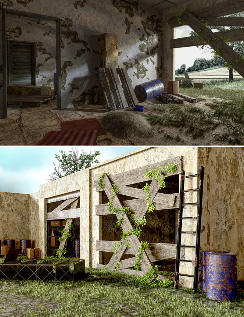 Abandoned House Garage
