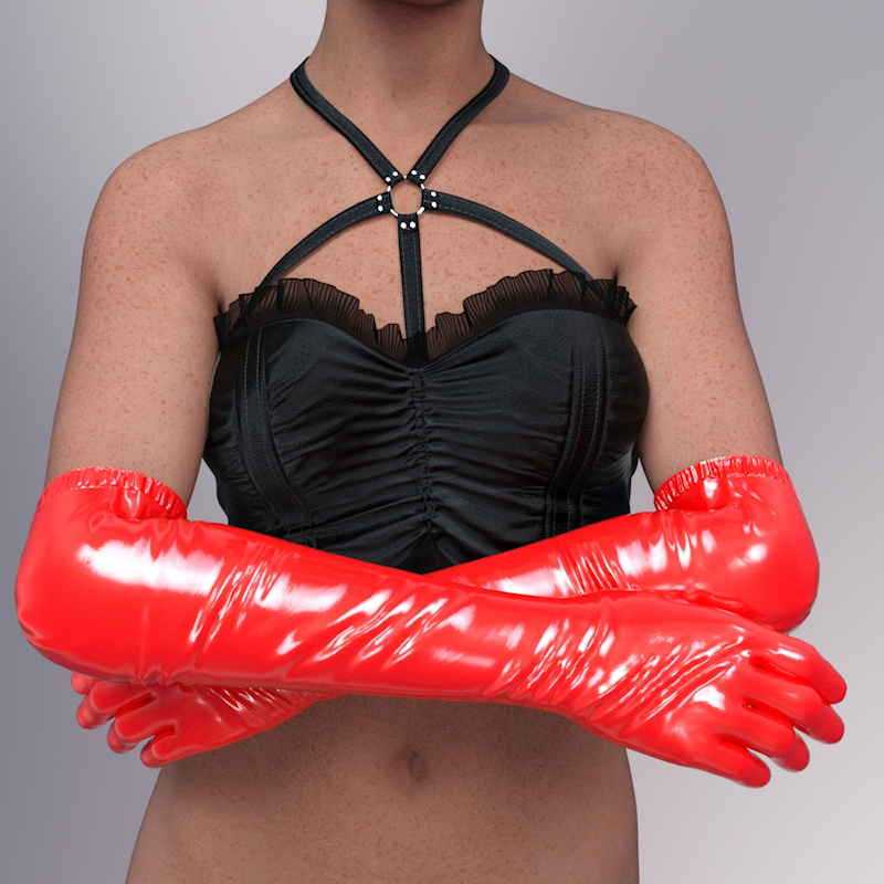 Latex Gloves Bundle Genesis 8 /9 Female
