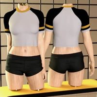 3DL dForce Everyday Raglan Crop G8F/G9