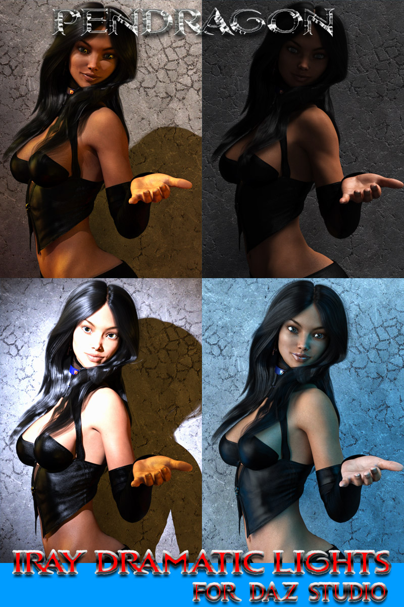 Iray Dramatic Lights For Daz Studio