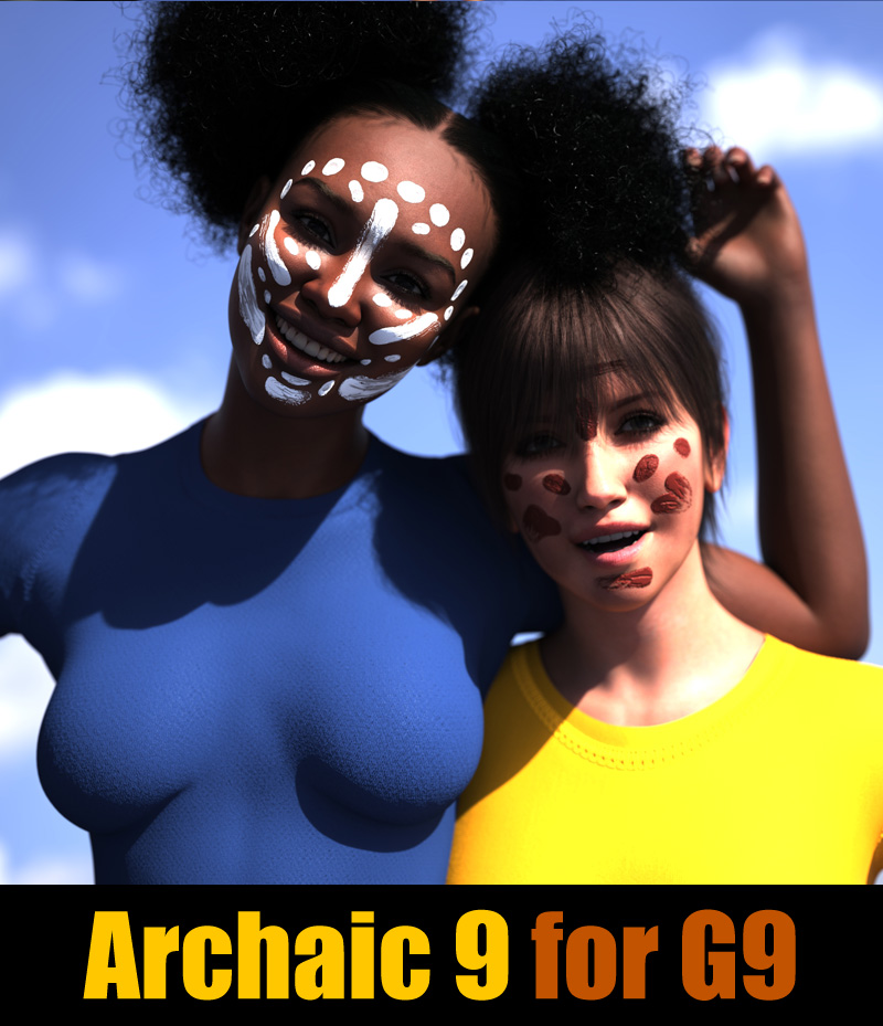 Archaic 9 - Face Paintings for Genesis 9