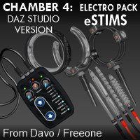 Chamber 4 "Electro Pack e-Stims" for Daz Studio