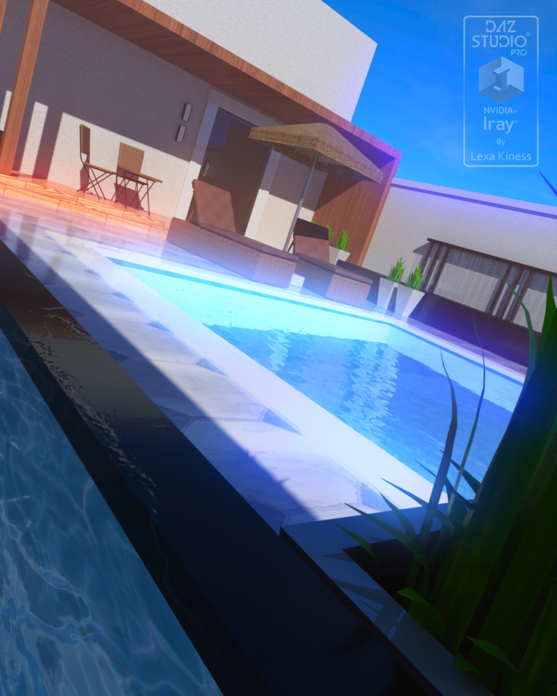 Private Modern Pool Terrace