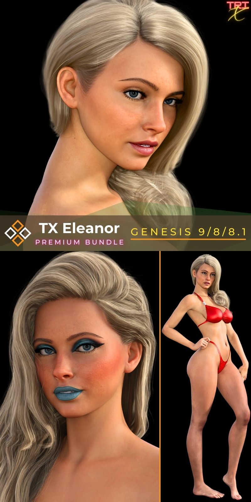 Eleanor Character & Tinder Poses 2 Mega Bundle for G9 G8 G8.1