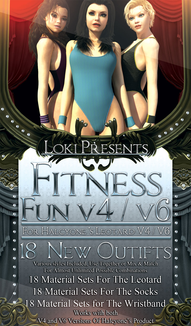 Fitness Fun for Halcyone's Leotard V4 V6