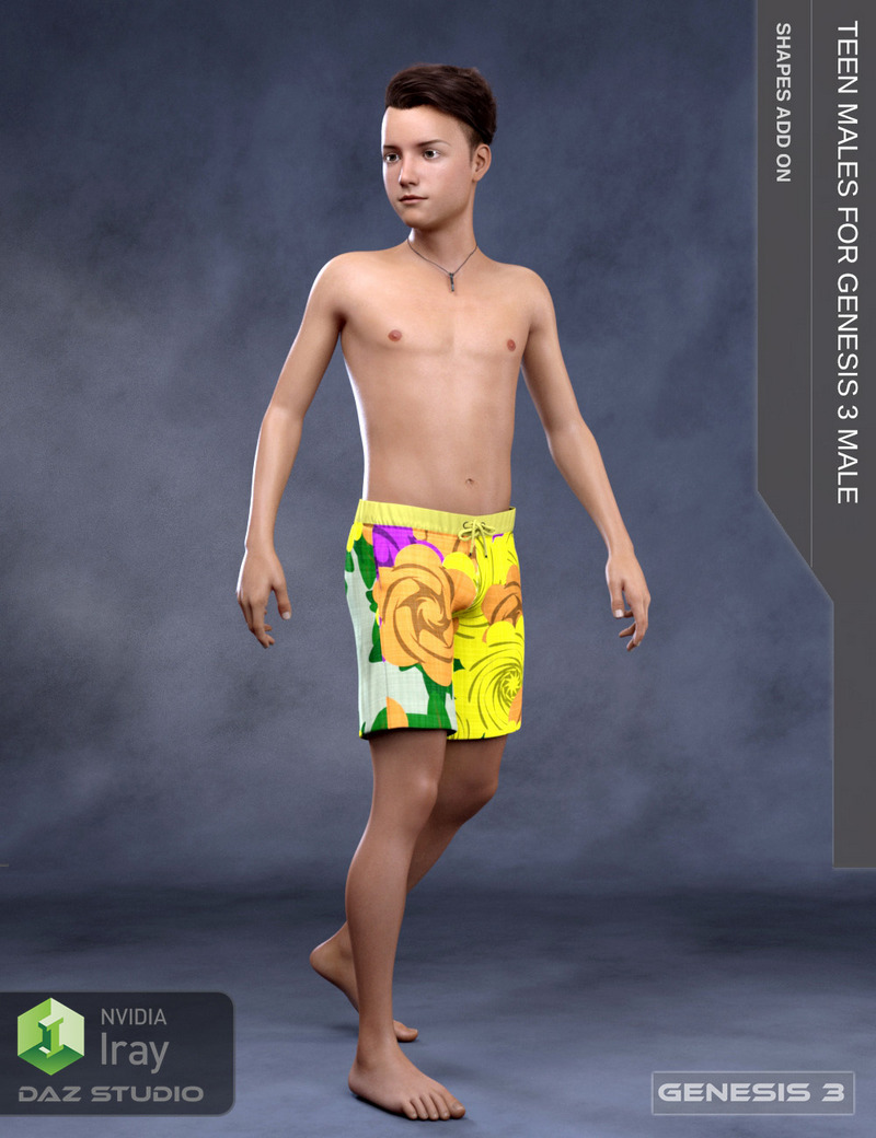 Teen Males - Shapes for Genesis 3 Male