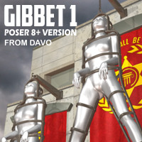 "Gibbet 1" Body Cage For Poser 8+