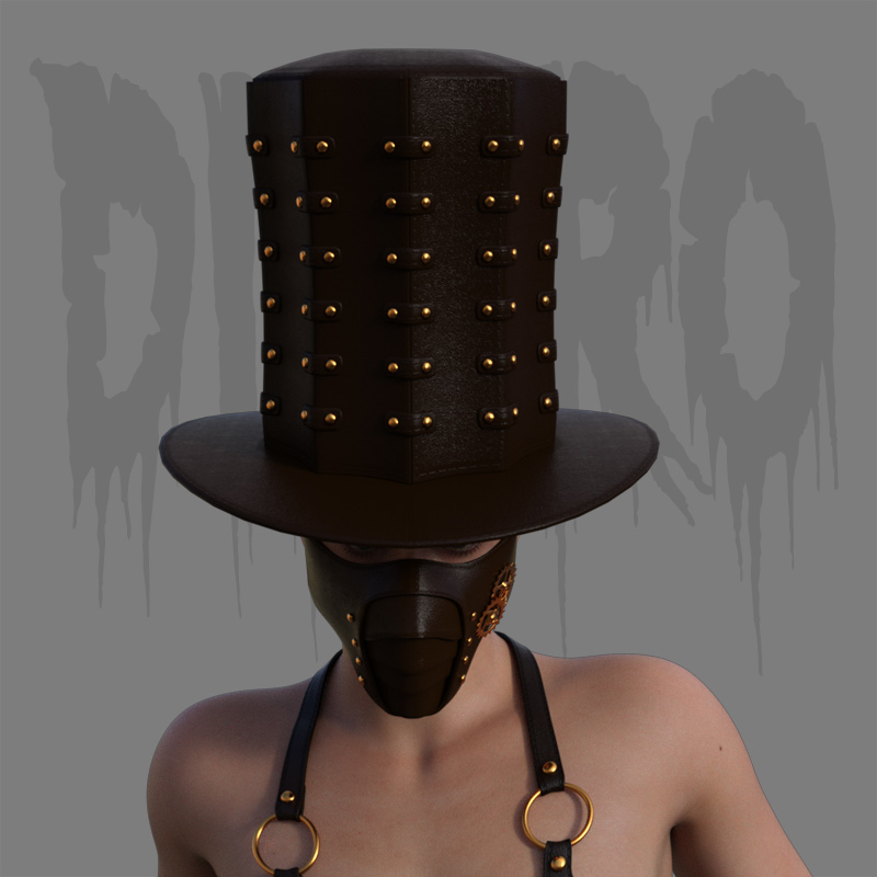 Steampunk Top Hat 01 for G8F, G8M, G9