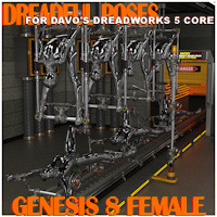Dreadful Poses For Davo Dreadworks 5 Core Pack Daz Studio 4.8+