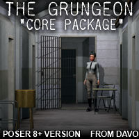 The Grungeon "Core Pack" For Poser