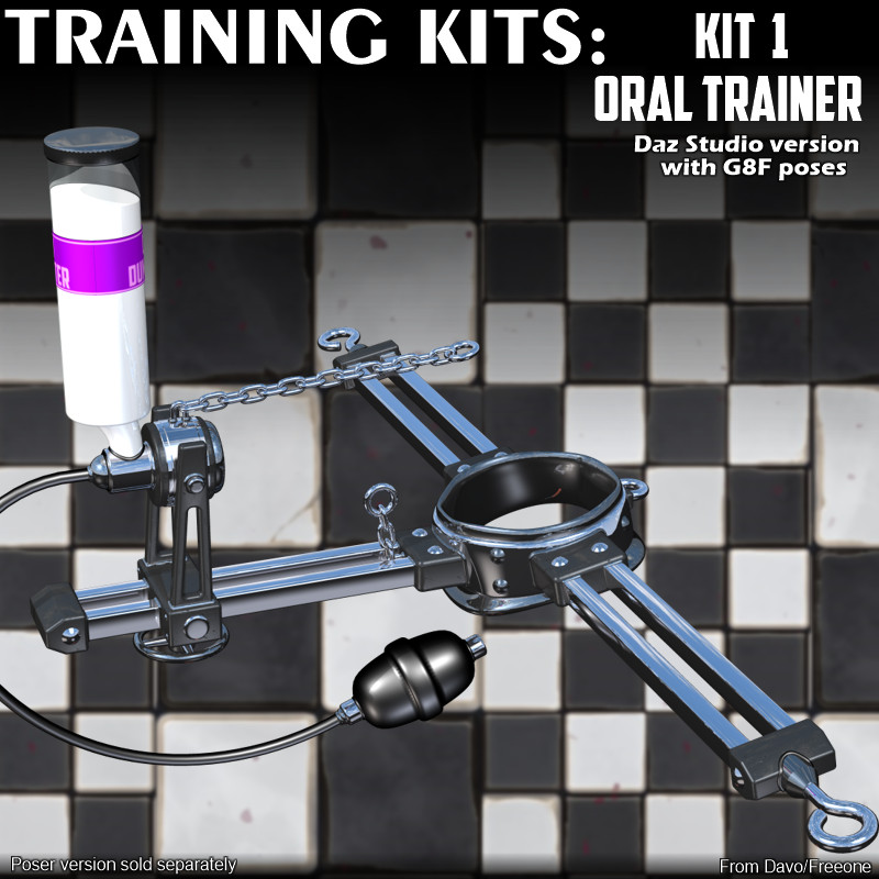 Training Kit 01 "Oral Trainer" For Daz Studio