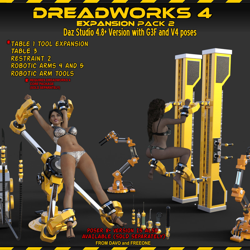 Dreadworks 4 Expansion Pack 2 DazStudio 4.8+ Version
