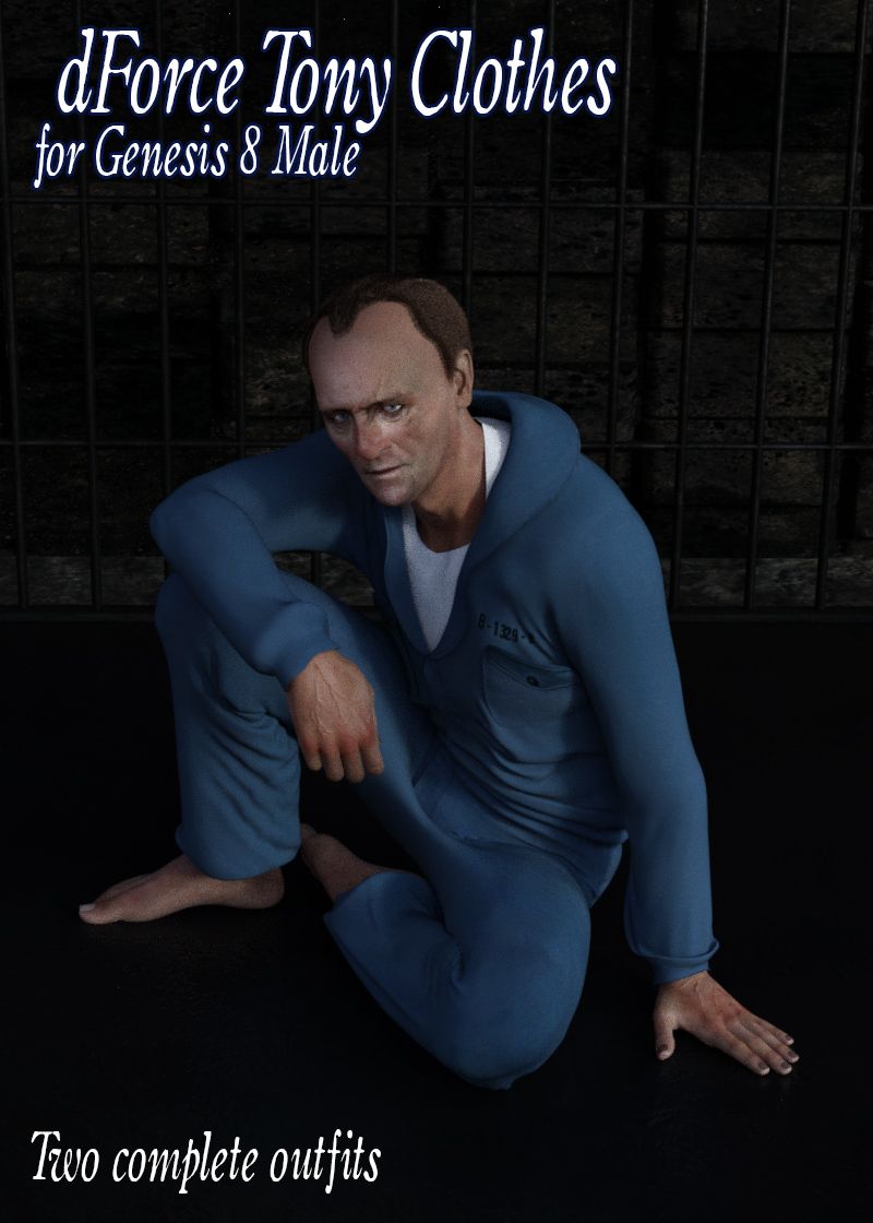 dForce Tony clothes for Genesis 8 Male